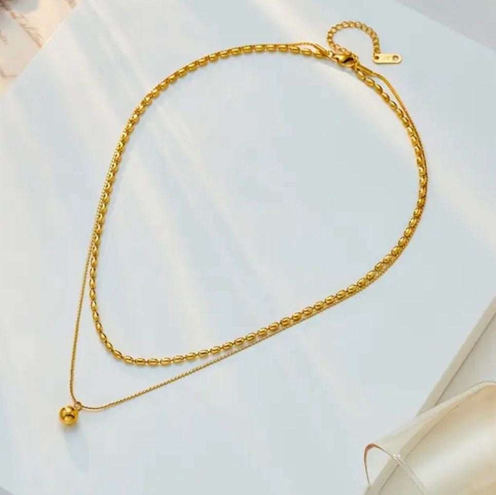 Petite ball Necklace set