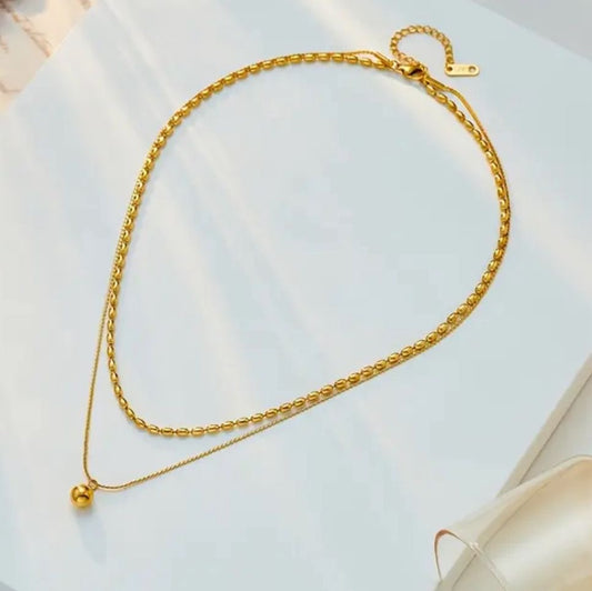 Petite ball Necklace set