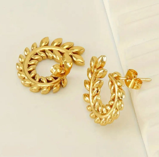 Gold Leaf Earrings