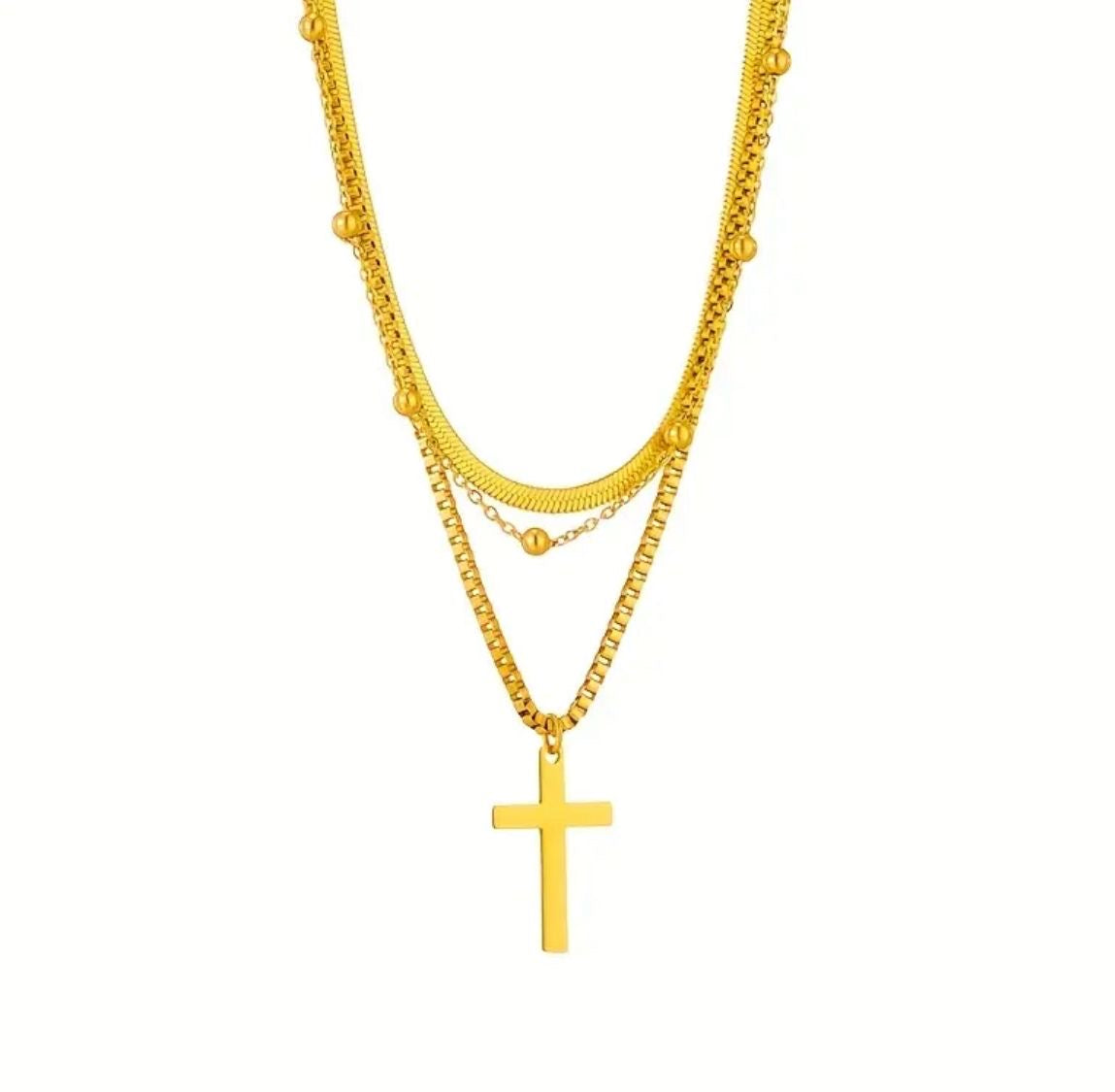 Cross Necklace Set